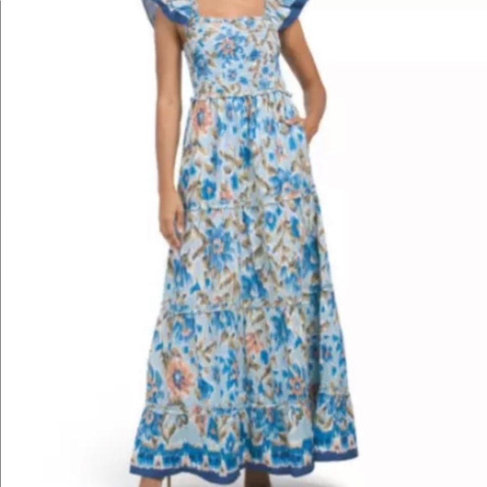 House of Harlow 1960 Blue Zoey Maxi Dress Sz S NWT